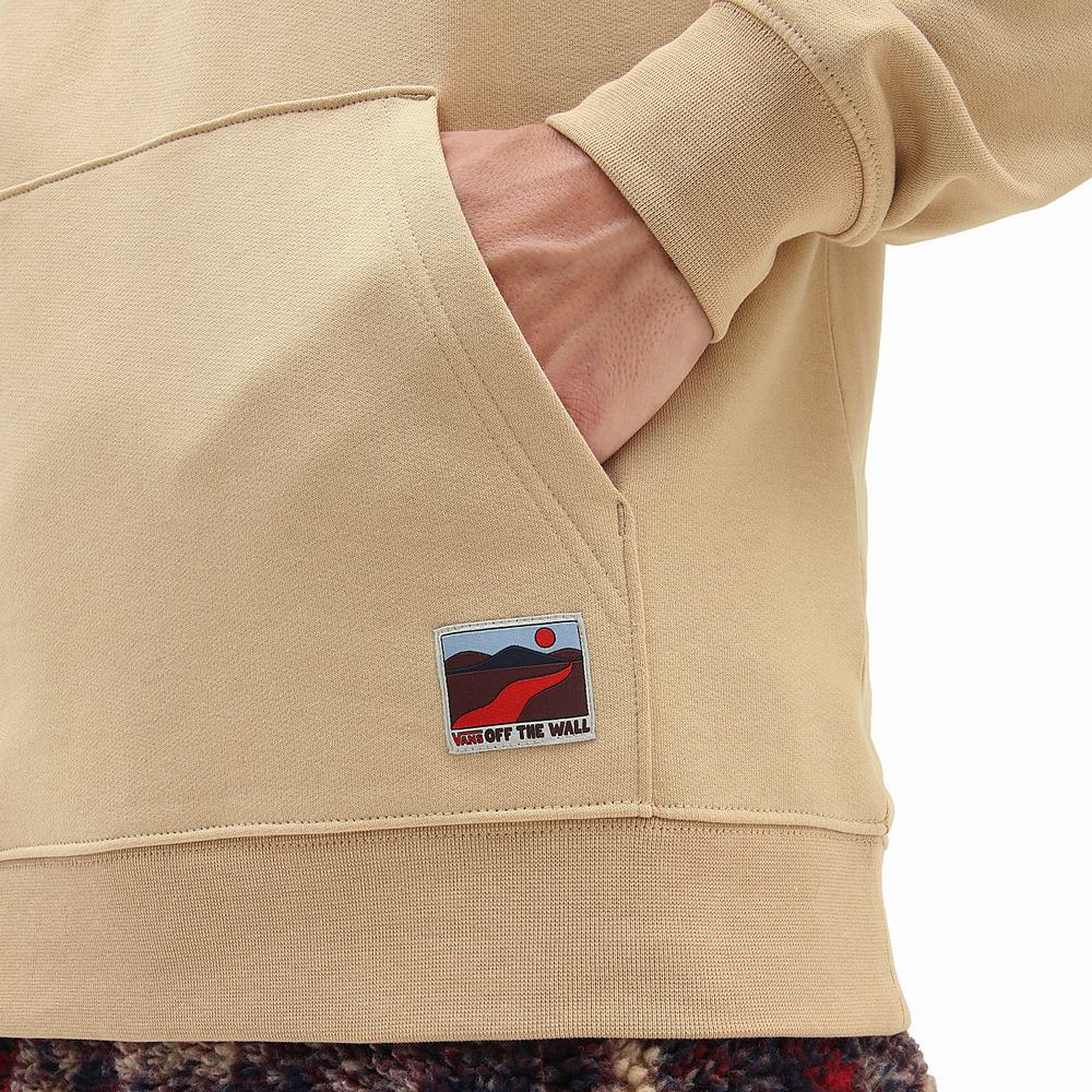 Sudadera Con Capucha Vans Outdoor Club Hombre Beige | SVX859470