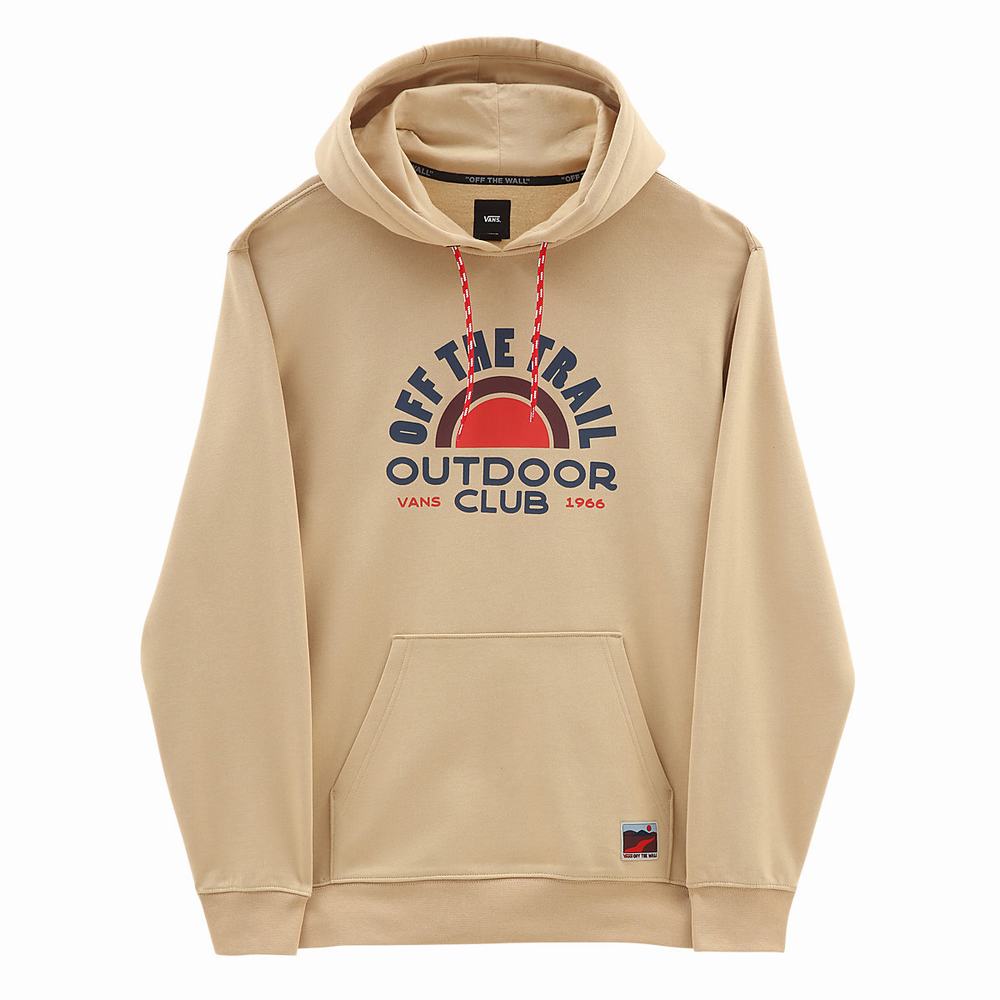 Sudadera Con Capucha Vans Outdoor Club Hombre Beige | SVX859470