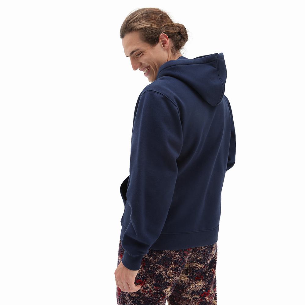 Sudadera Con Capucha Vans Outdoor Club Hombre Azules | VBX910756