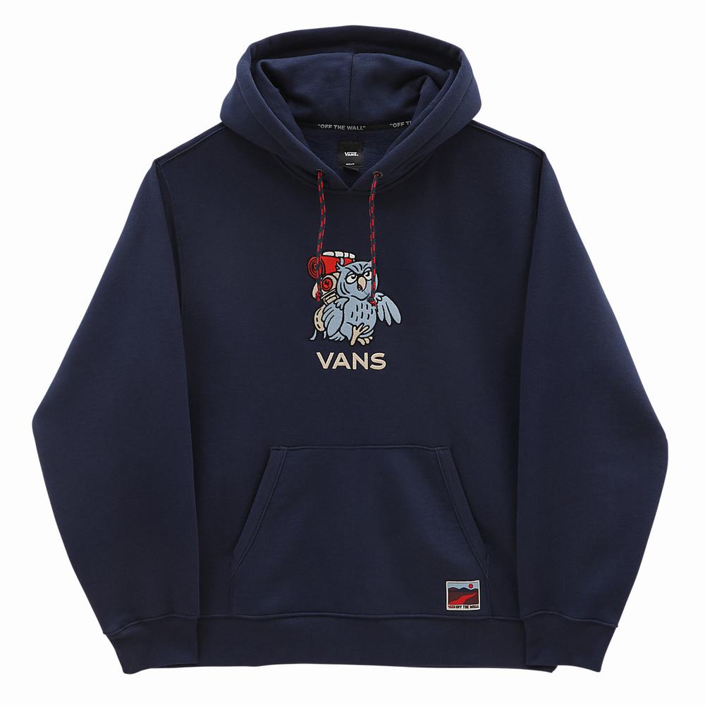 Sudadera Con Capucha Vans Outdoor Club Hombre Azules | VBX910756