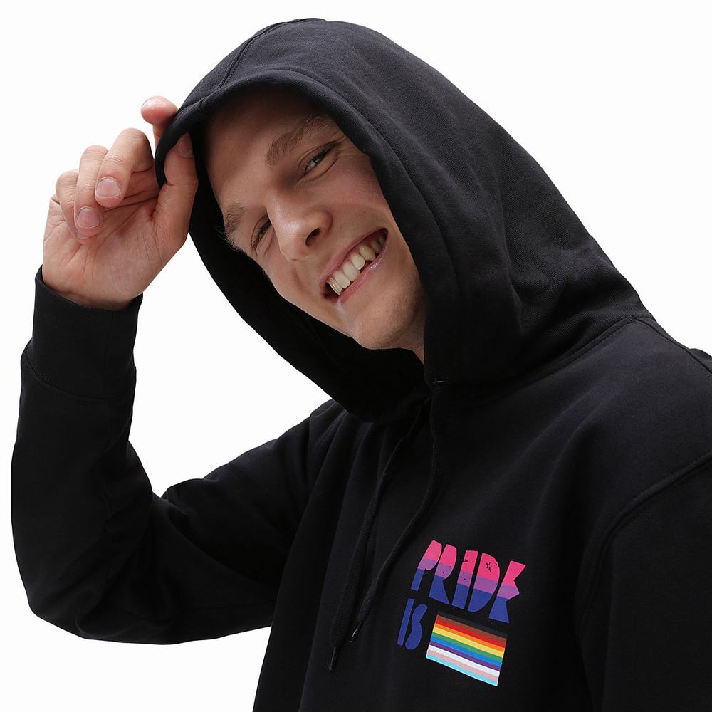 Sudadera Con Capucha Vans Pride Hombre Negras | ZBR120389