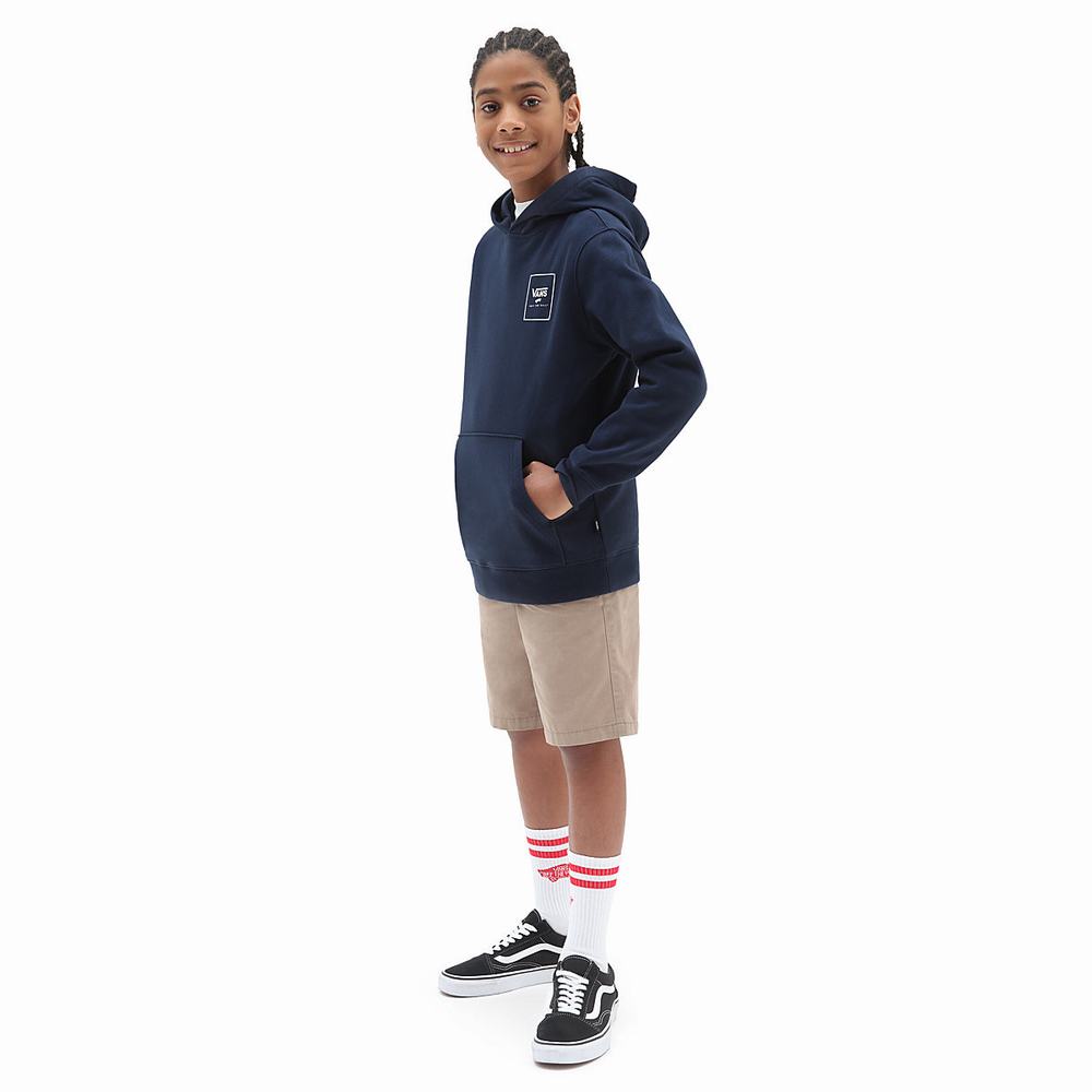 Sudadera Con Capucha Vans Print Box Back (8-14 years) Niños Azules | ETP427980