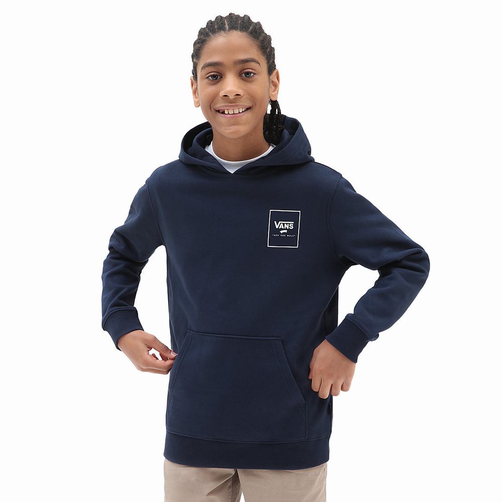 Sudadera Con Capucha Vans Print Box Back (8-14 years) Niños Azules | ETP427980