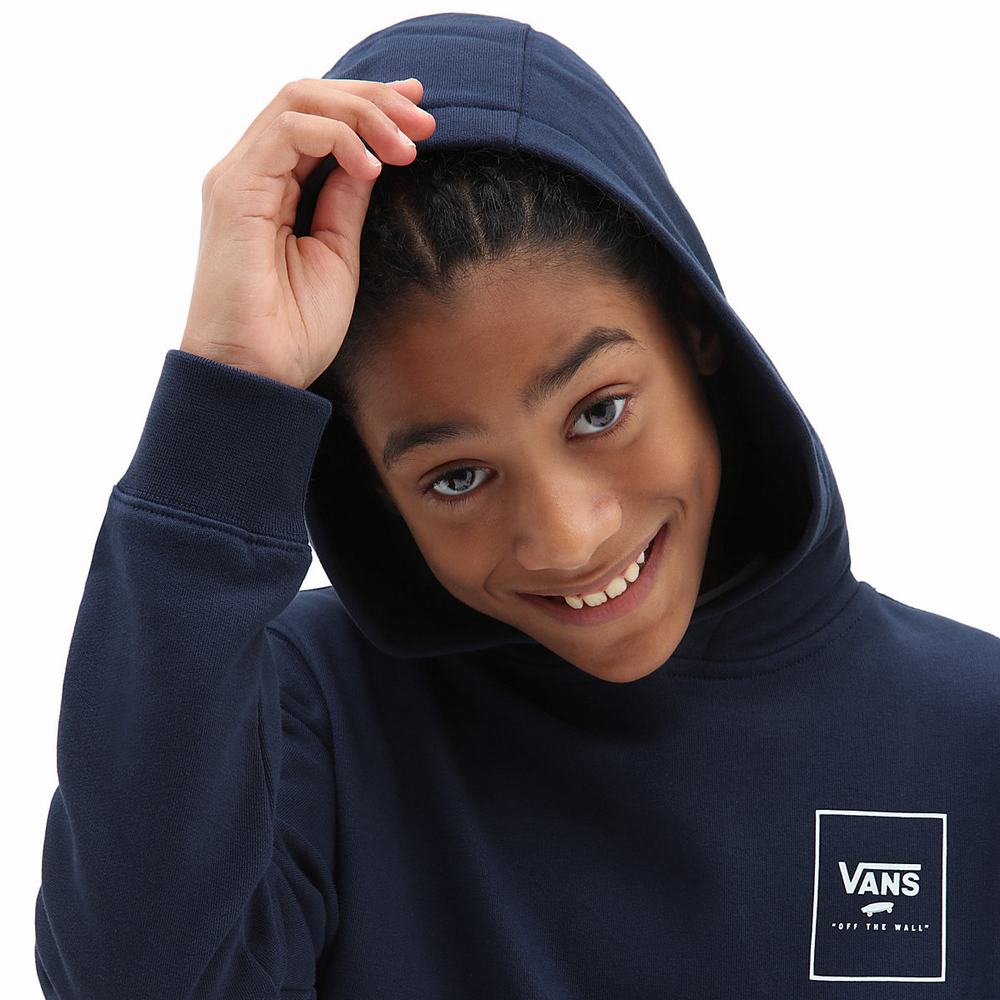 Sudadera Con Capucha Vans Print Box Back (8-14 years) Niños Azules | ETP427980