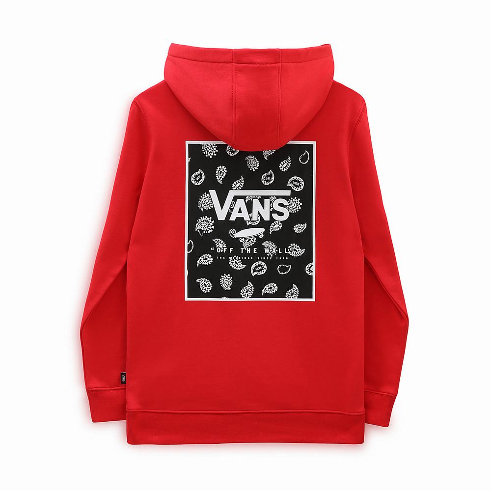 Sudadera Con Capucha Vans Print Box Niños Rojas | KUG504931