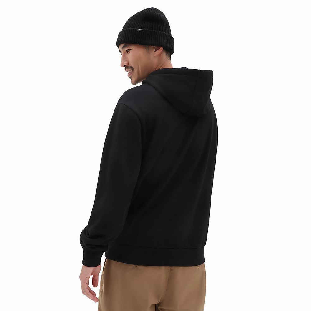 Sudadera Con Capucha Vans Relaxed Fit Hombre Negras | FJP274369