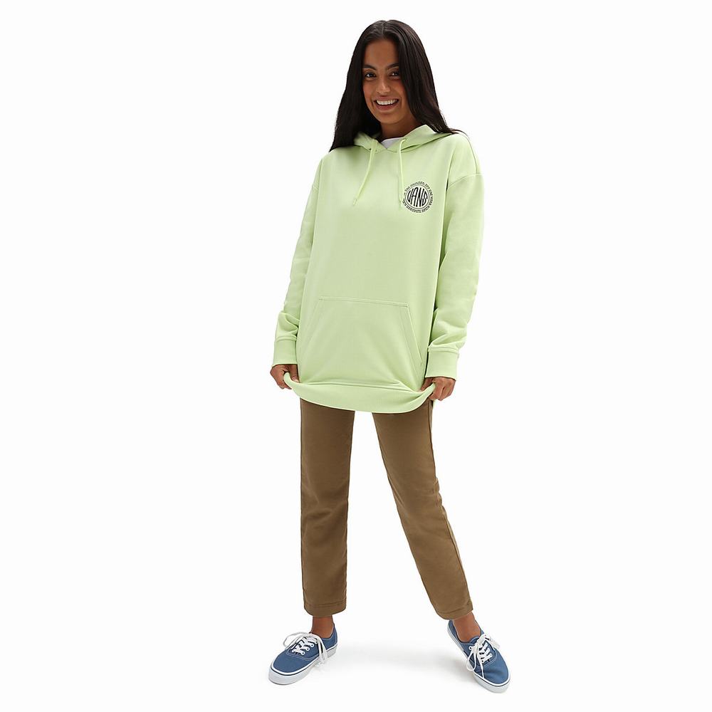 Sudadera Con Capucha Vans Side By Side Mujer Verde | AZJ415908