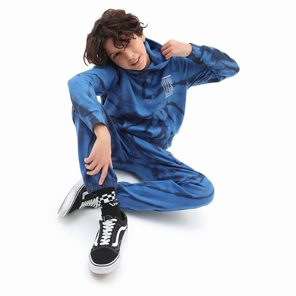 Sudadera Con Capucha Vans Tie Dye (8-14 years) Niños Azules | LBK743805