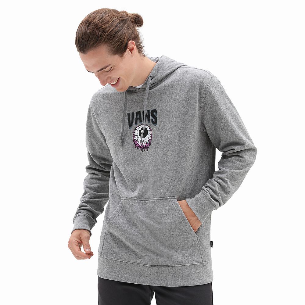 Sudadera Con Capucha Vans Vigilant Eye Mujer Gris | QEY102475