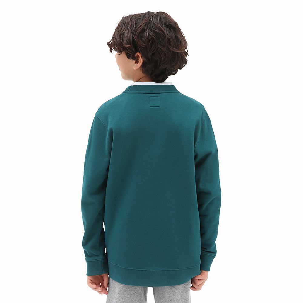 Sudaderas Vans Classic Crew (8-14 years) Niños Azules | UJK107826