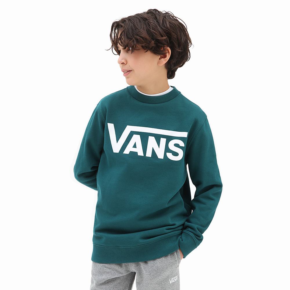 Sudaderas Vans Classic Crew (8-14 years) Niños Azules | UJK107826