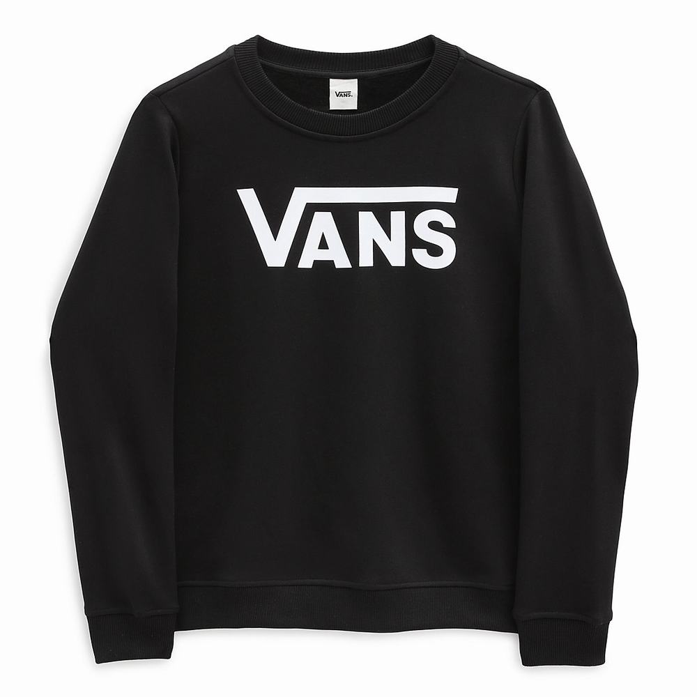 Sudaderas Vans Classic V Crew Mujer Negras | YGL215793