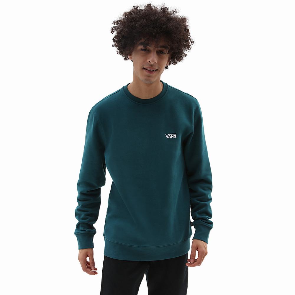 Sudaderas Vans Core Basic Crew Fleece Hombre Azules | RSC410597