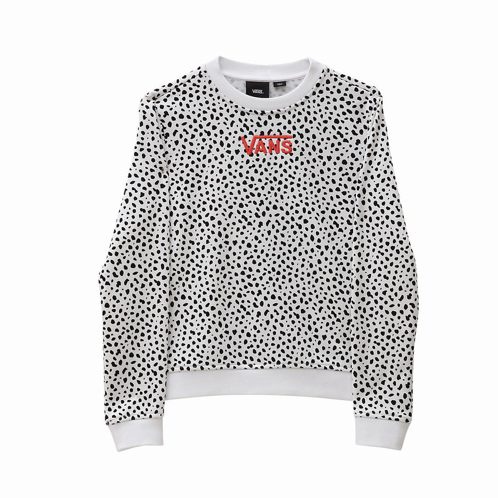 Sudaderas Vans Dalmatian Crew (8-14 years) Niños Negras/Blancas | PWT905621