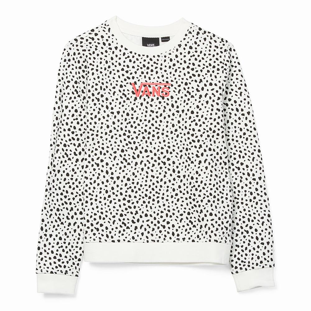 Sudaderas Vans Dalmatian Crew (8-14 years) Niños Negras/Blancas | PWT905621