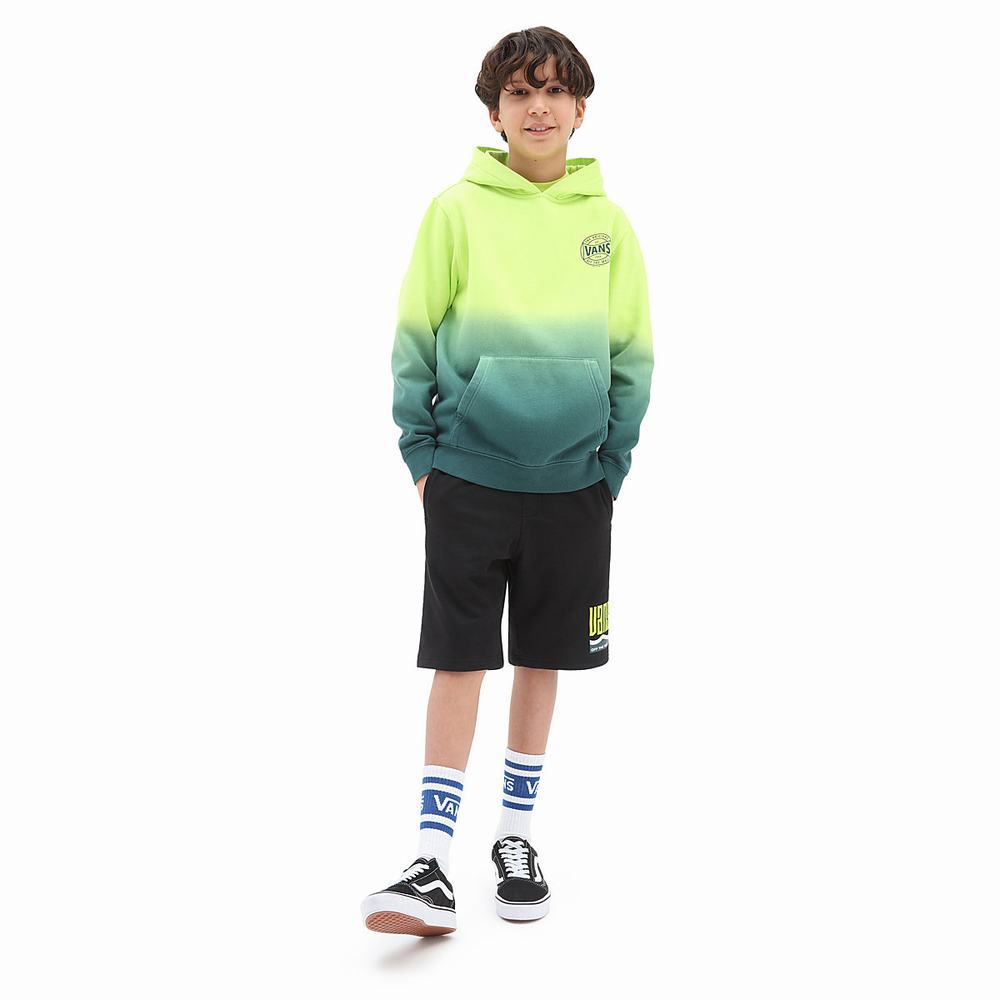 Sudaderas Vans Dip Dye Niños Verde/Amarillo | HLQ541908