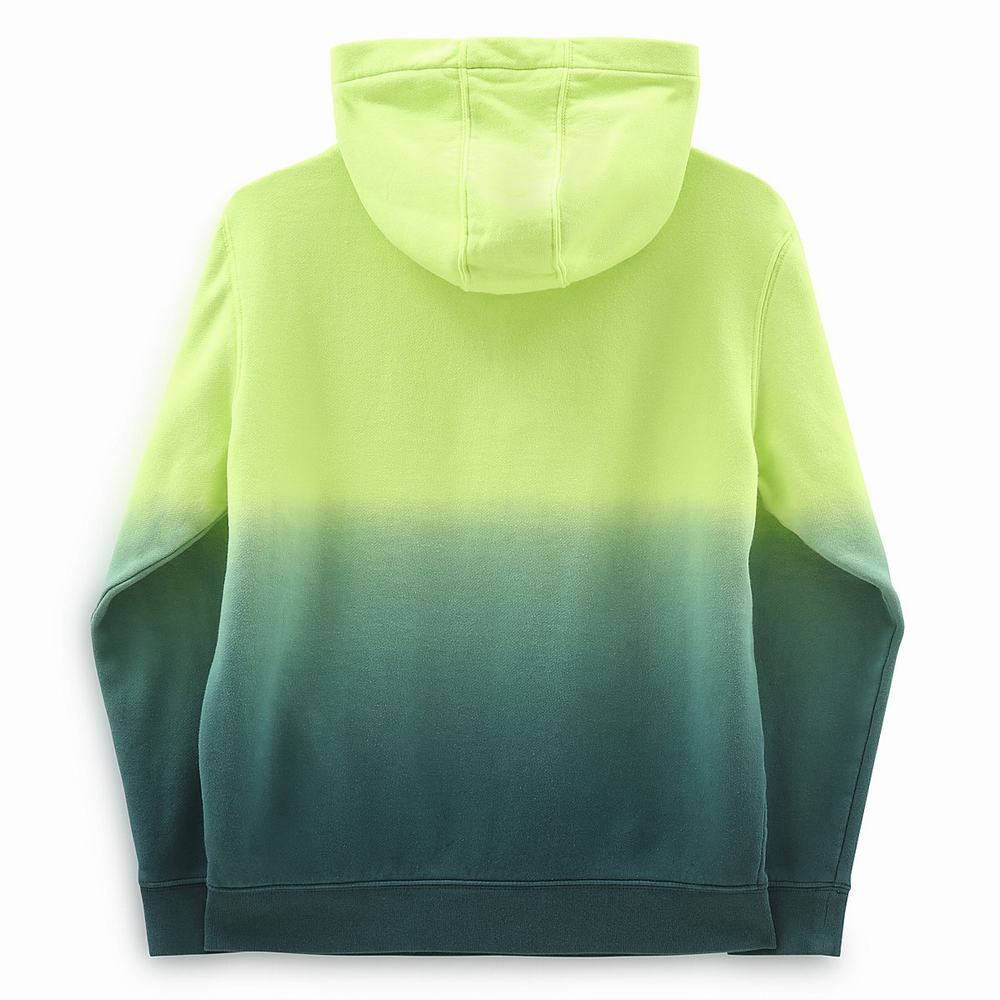 Sudaderas Vans Dip Dye Niños Verde/Amarillo | HLQ541908