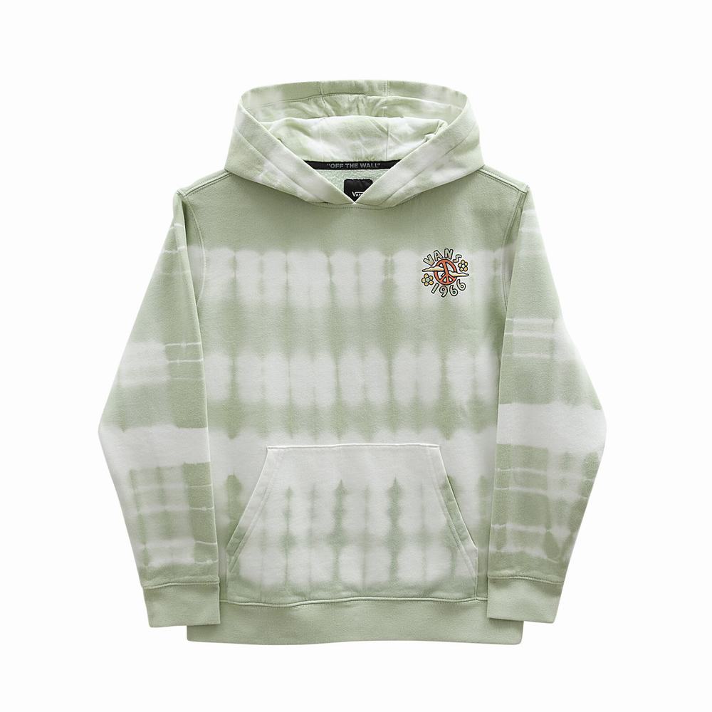 Sudaderas Vans PEACE OF MIND TIE DYE PO CELADON GREEN-TIE DYE Niños Verde | LJD518943