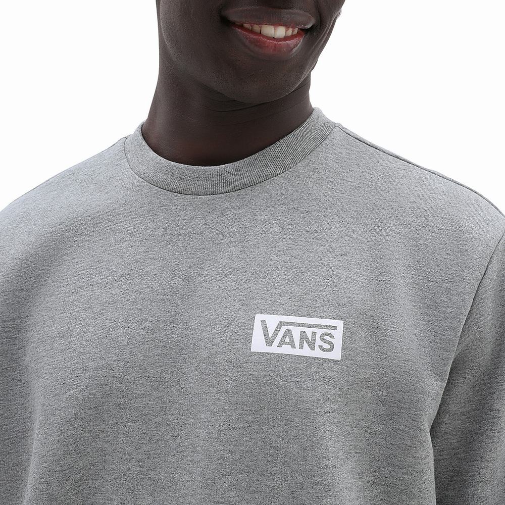 Sudaderas Vans Relaxed Fit Crew Hombre Gris | NMG374120