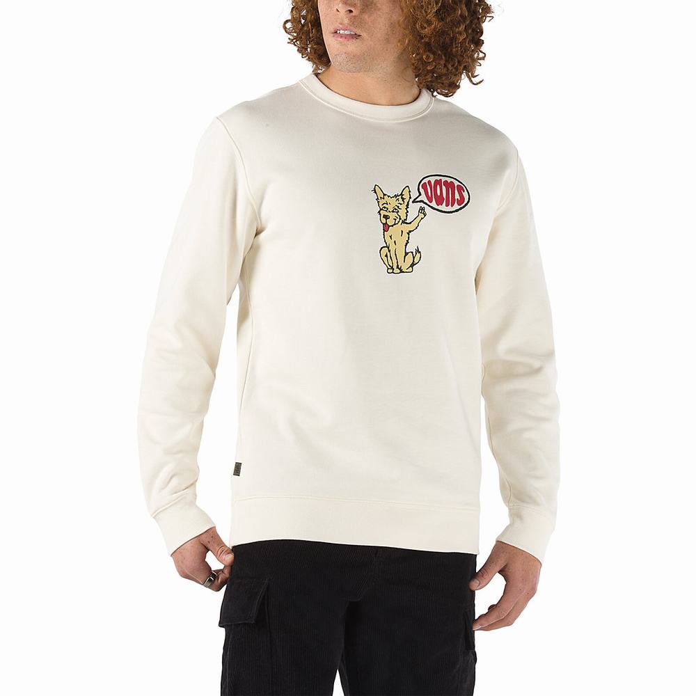 Sudaderas Vans Versa Standard Crew Hombre Beige | FMZ492568