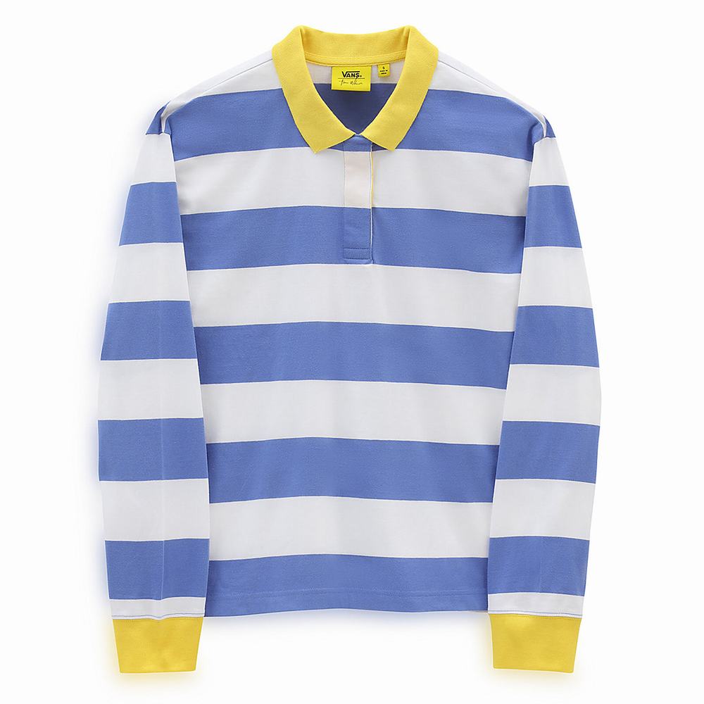 Sudaderas Vans x Tierra Whack Long Sleeve Polo Mujer Azules | BQE673592