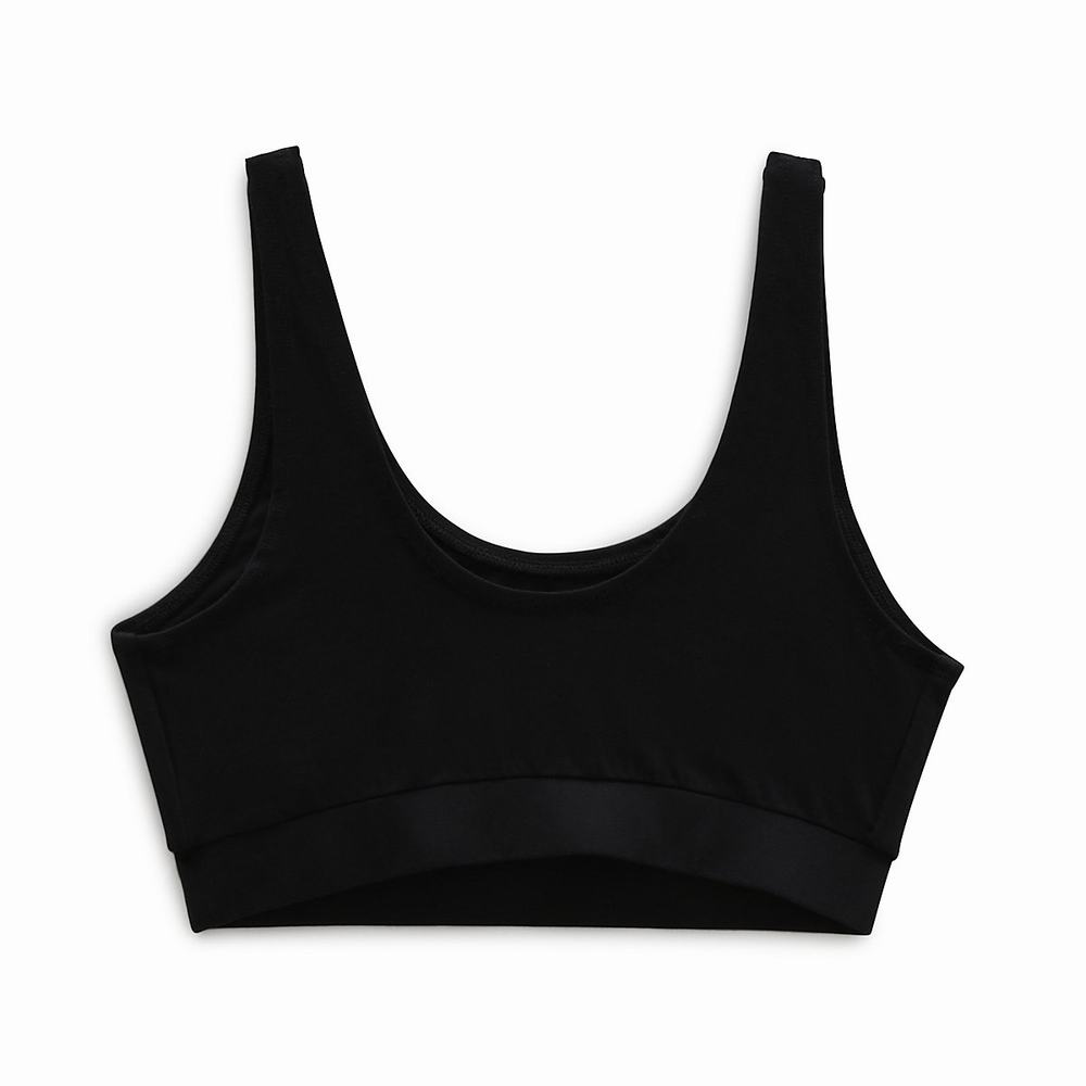 Sujetadores Deportivos Vans Flying V Sports Bra Mujer Negras | VPQ814390