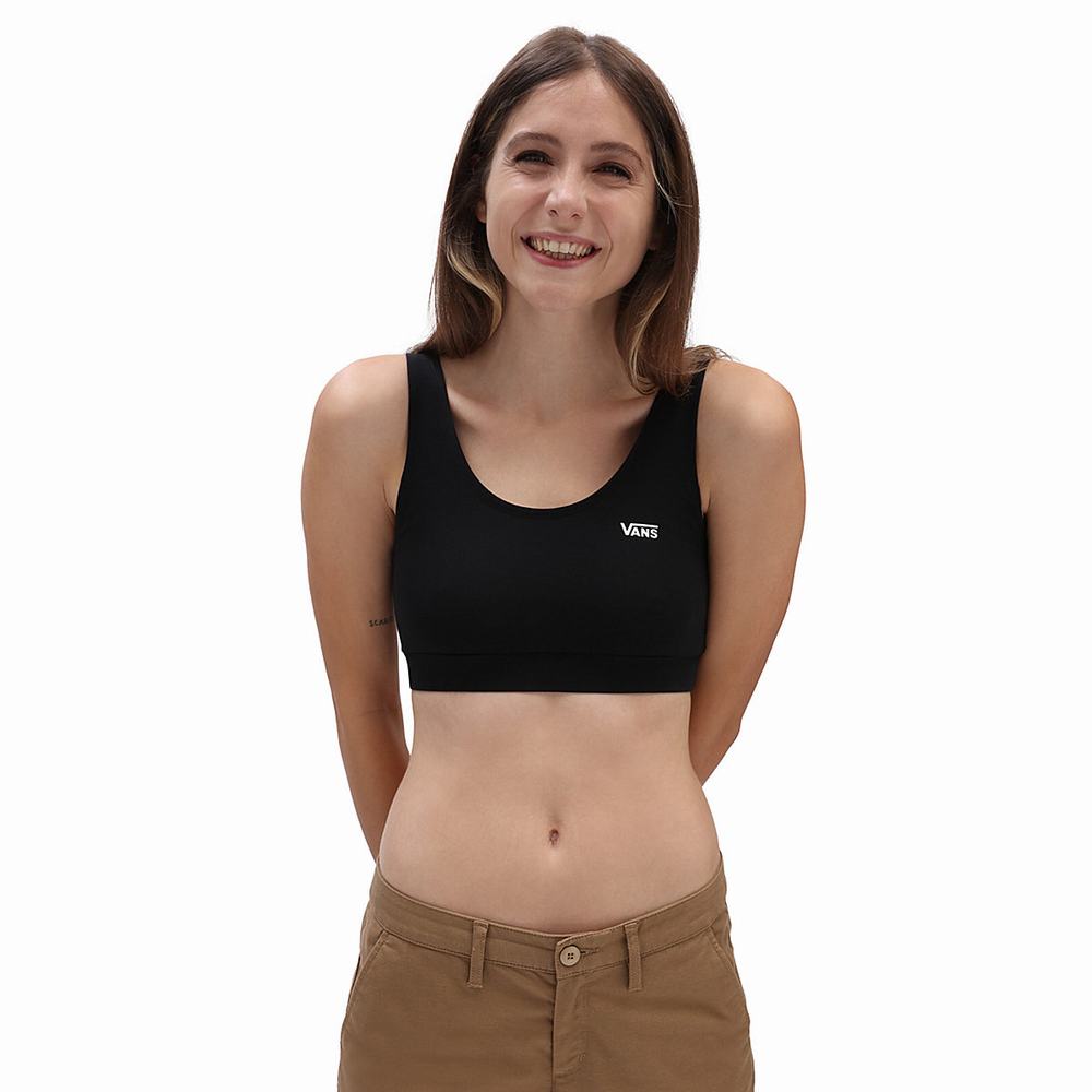 Sujetadores Deportivos Vans Flying V Sports Bra Mujer Negras | VPQ814390