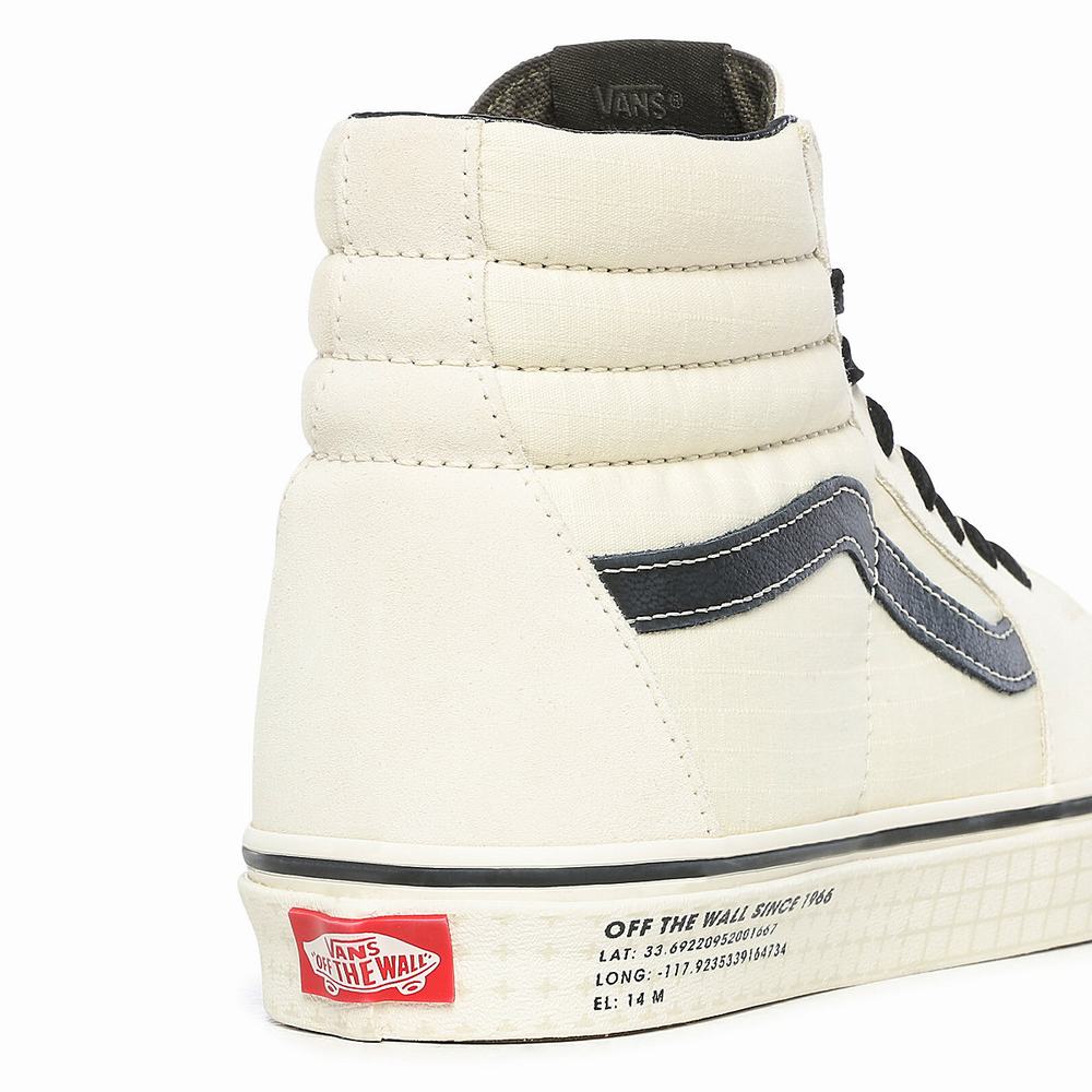 Tenis Botas Vans 66 Supply Sk8-Hi Hombre Blancas | JHP856920