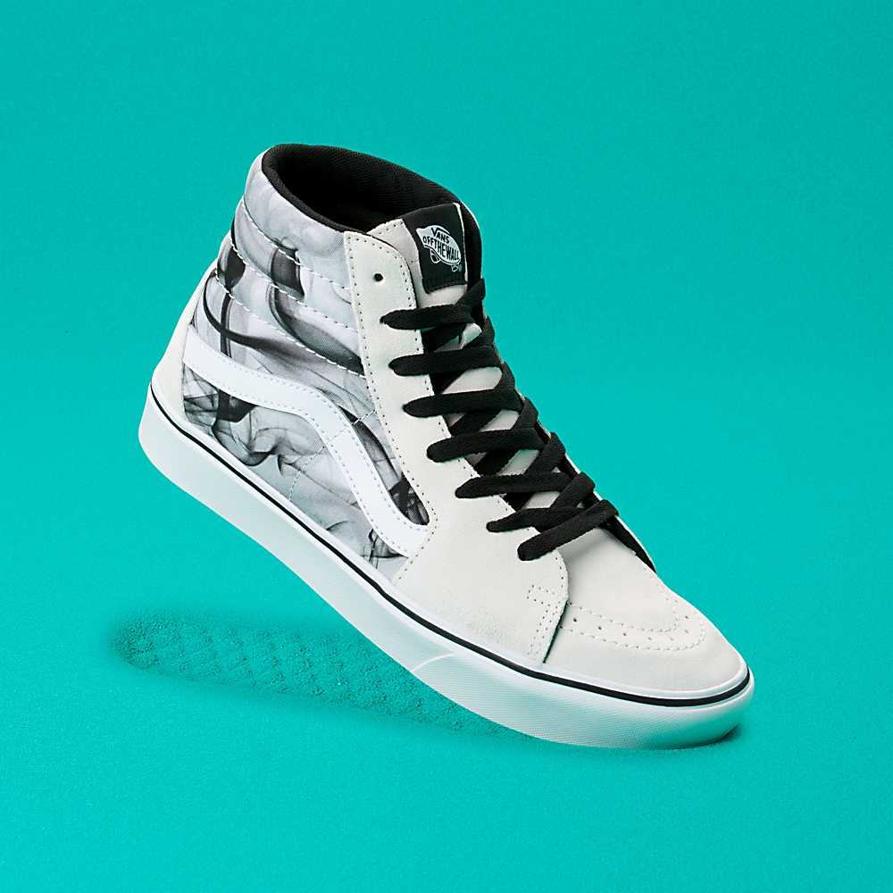 Tenis Botas Vans After Dark Comfycush Sk8-Hi Hombre Blancas/Negras | NAX218397