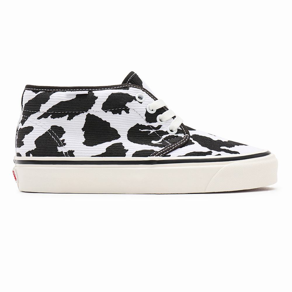 Tenis Botas Vans Anaheim Factory Chukka 49 DX Mujer Negras/Blancas | FNA926180