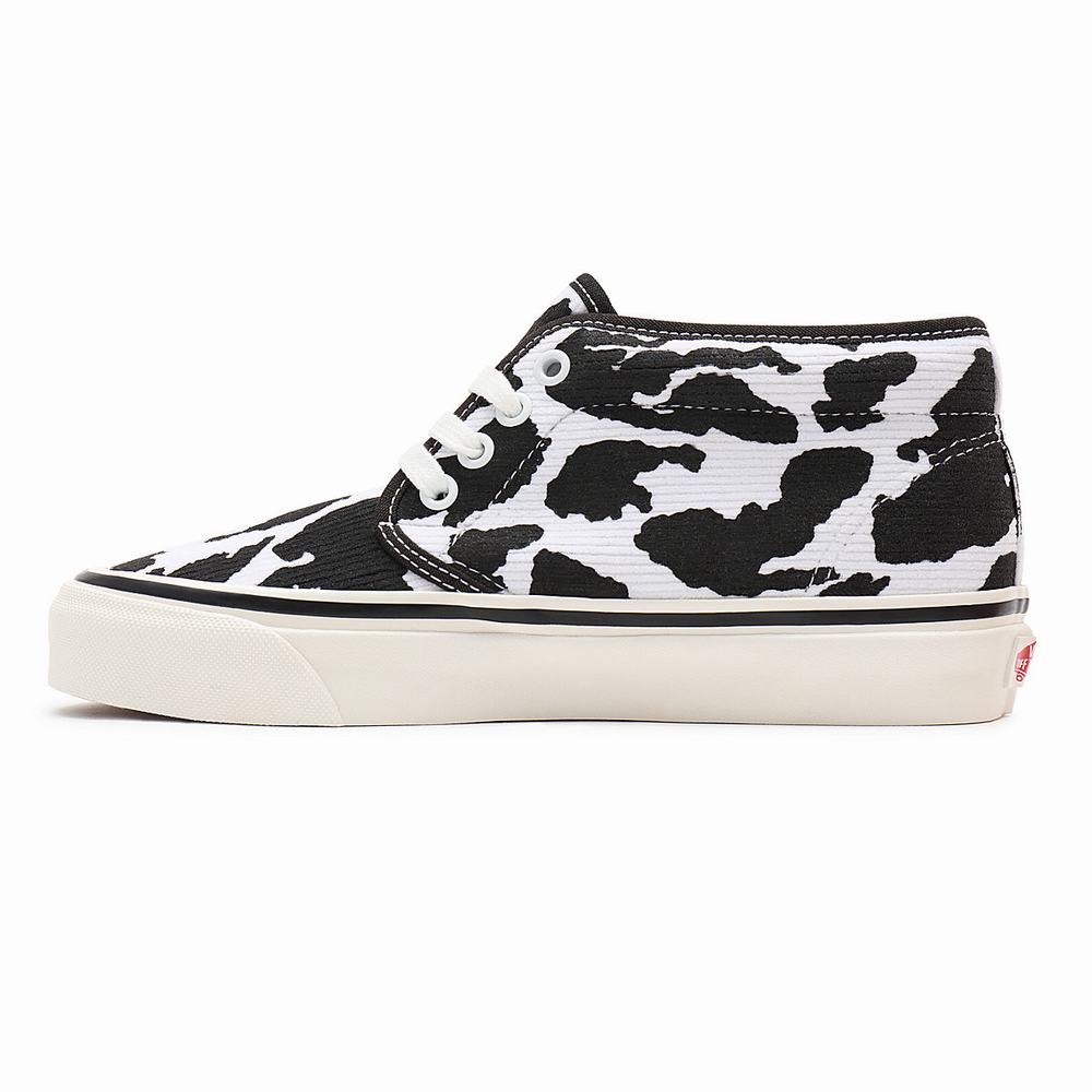 Tenis Botas Vans Anaheim Factory Chukka 49 DX Mujer Negras/Blancas | FNA926180