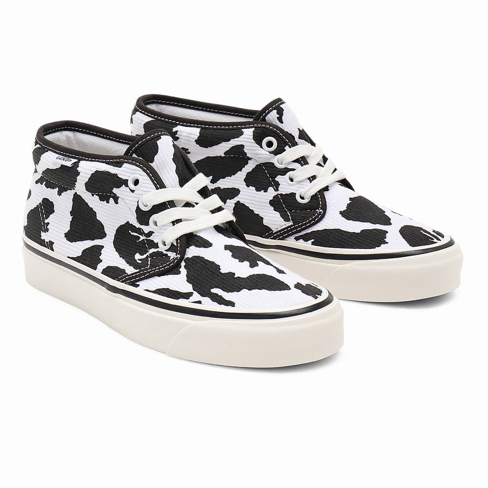 Tenis Botas Vans Anaheim Factory Chukka 49 DX Mujer Negras/Blancas | FNA926180