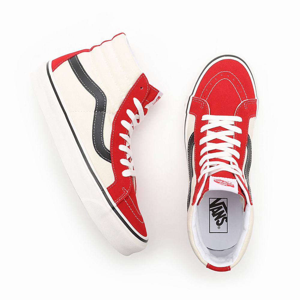 Tenis Botas Vans Anaheim Factory Sk8-Hi 38 DX Mujer Rojas/Blancas | BWR690728