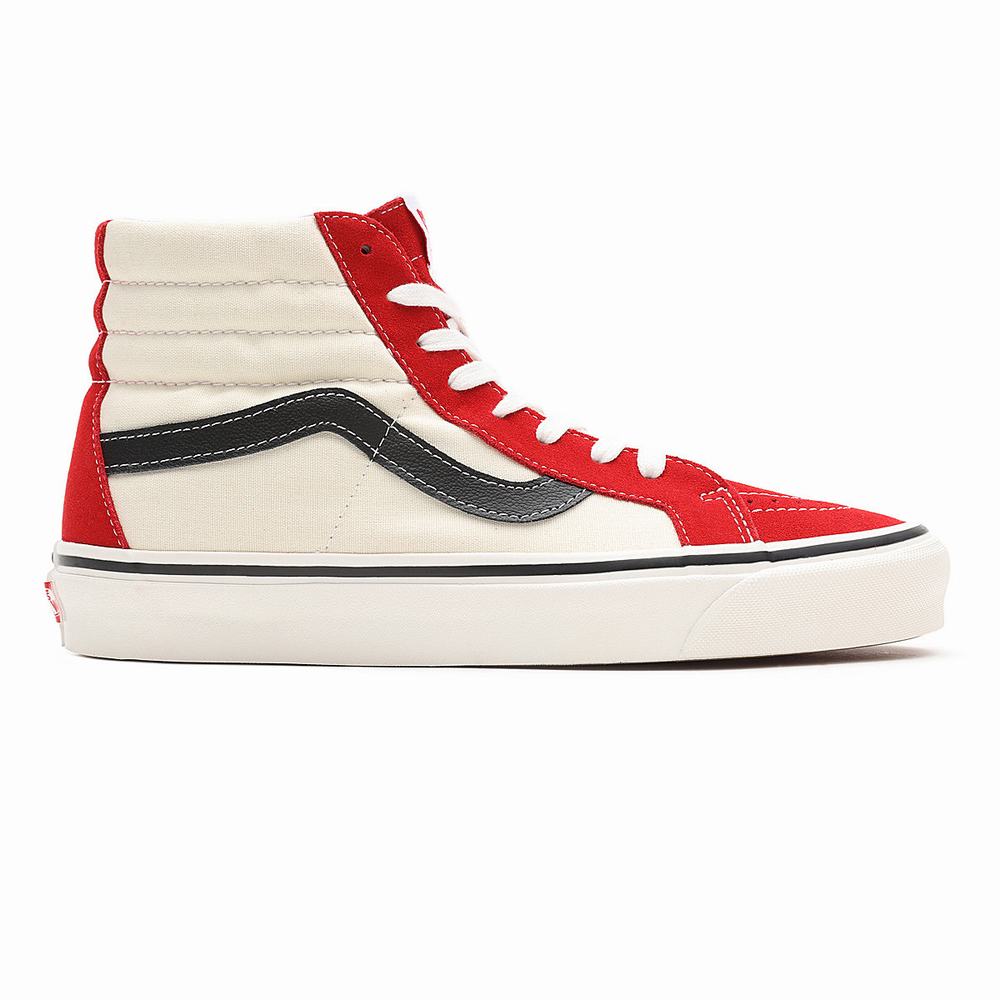 Tenis Botas Vans Anaheim Factory Sk8-Hi 38 DX Mujer Rojas/Blancas | BWR690728