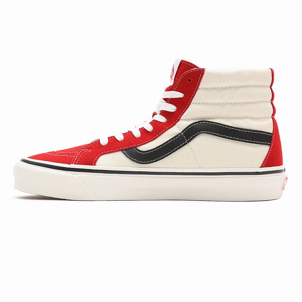 Tenis Botas Vans Anaheim Factory Sk8-Hi 38 DX Mujer Rojas/Blancas | BWR690728