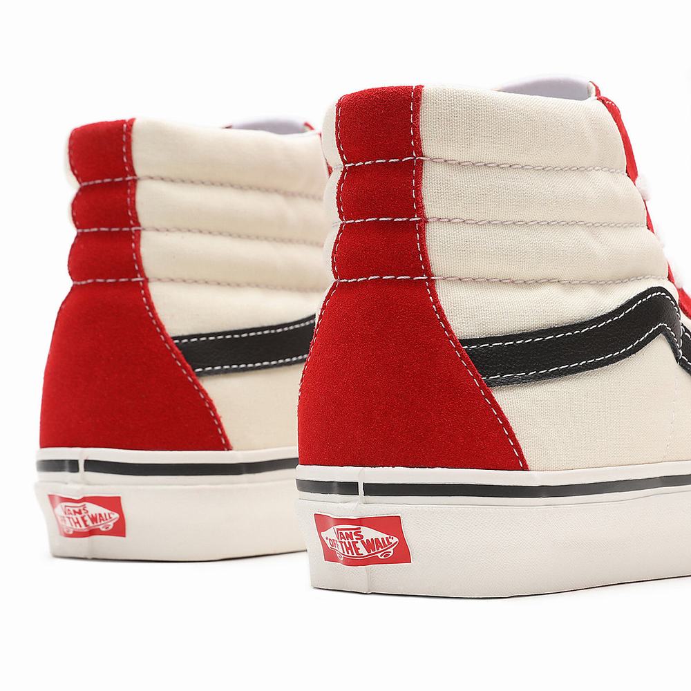 Tenis Botas Vans Anaheim Factory Sk8-Hi 38 DX Mujer Rojas/Blancas | BWR690728