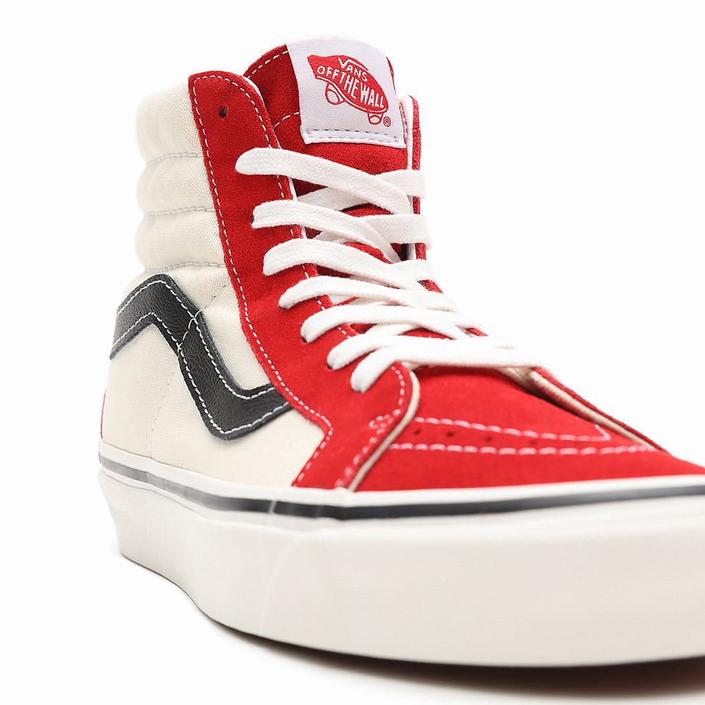 Tenis Botas Vans Anaheim Factory Sk8-Hi 38 DX Mujer Rojas/Blancas | BWR690728