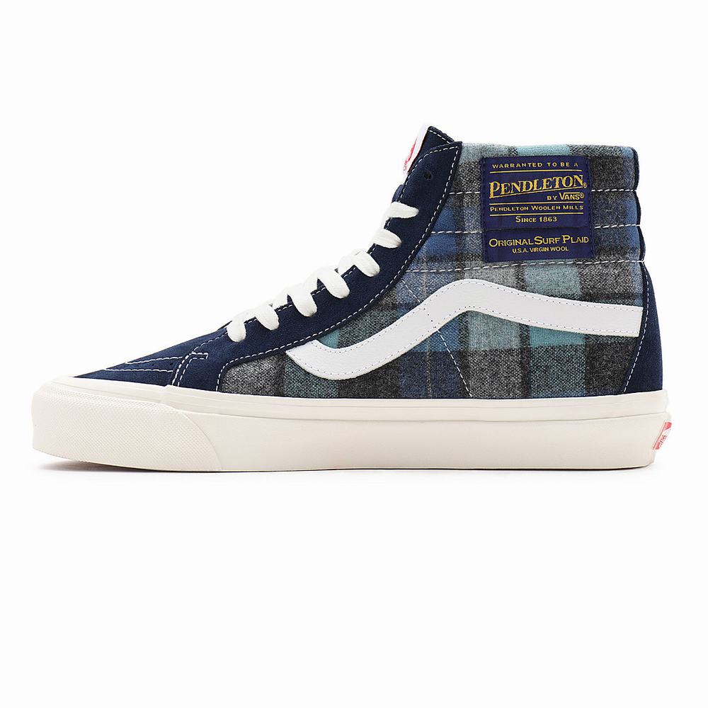 Tenis Botas Vans Anaheim Factory Sk8-Hi 38 DX Hombre Azules | DUM672503