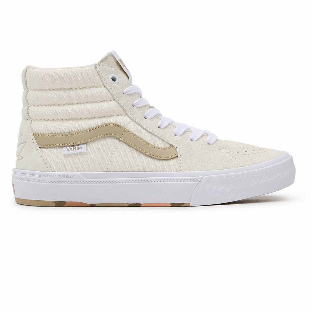 Tenis Botas Vans Angie Marino BMX Sk8-Hi Mujer Blancas/Beige | FYX953671