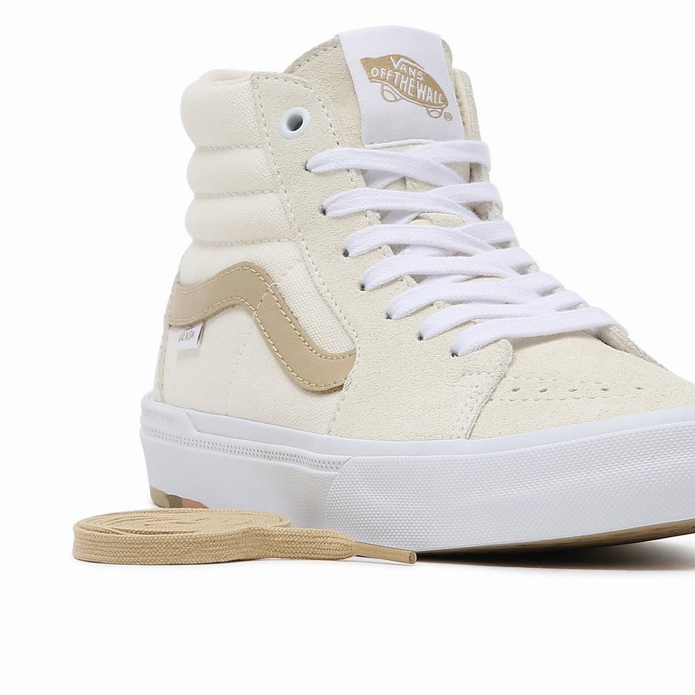 Tenis Botas Vans Angie Marino BMX Sk8-Hi Mujer Blancas/Beige | FYX953671