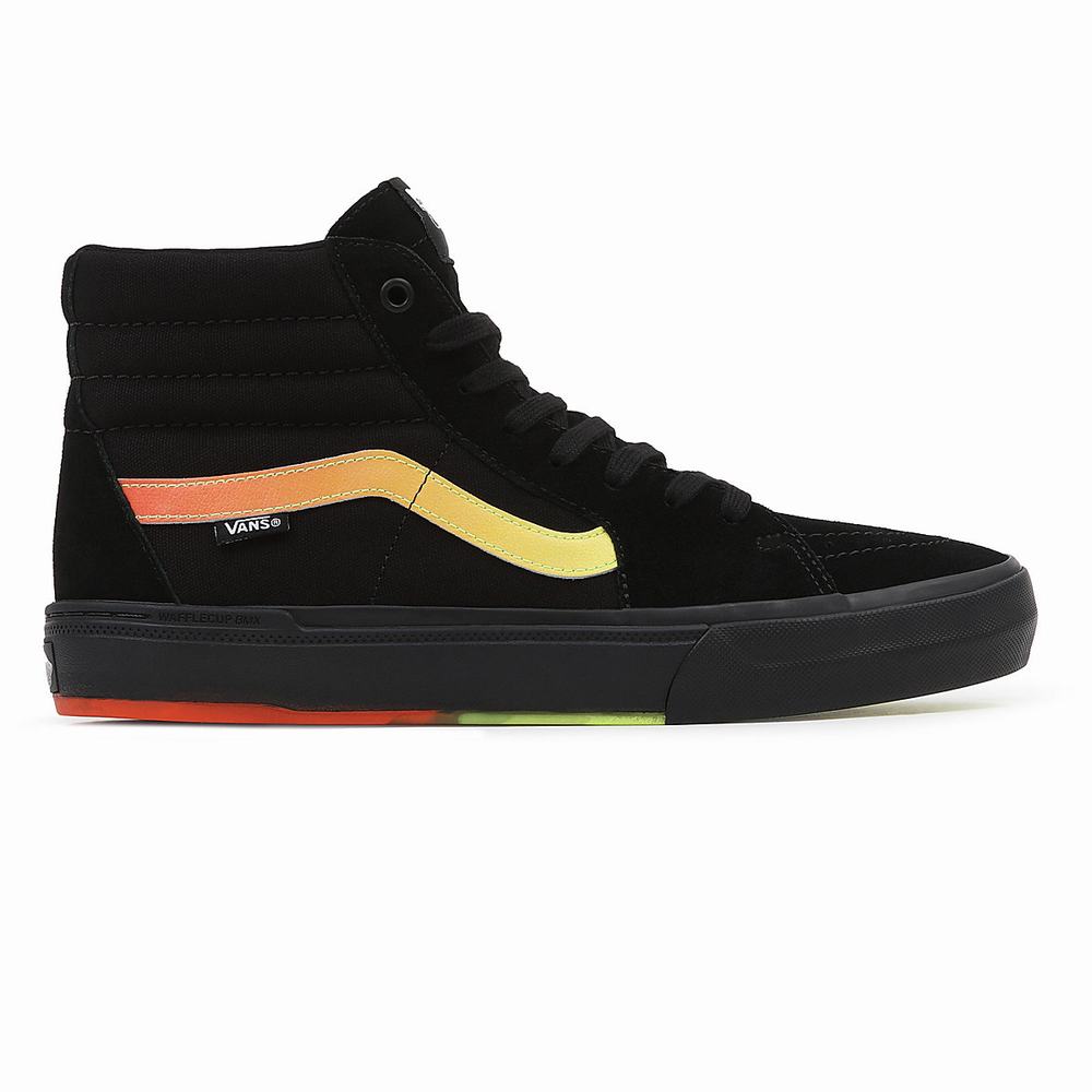 Tenis Botas Vans BMX Sk8-Hi Hombre Negras/Naranjas | OVS473920