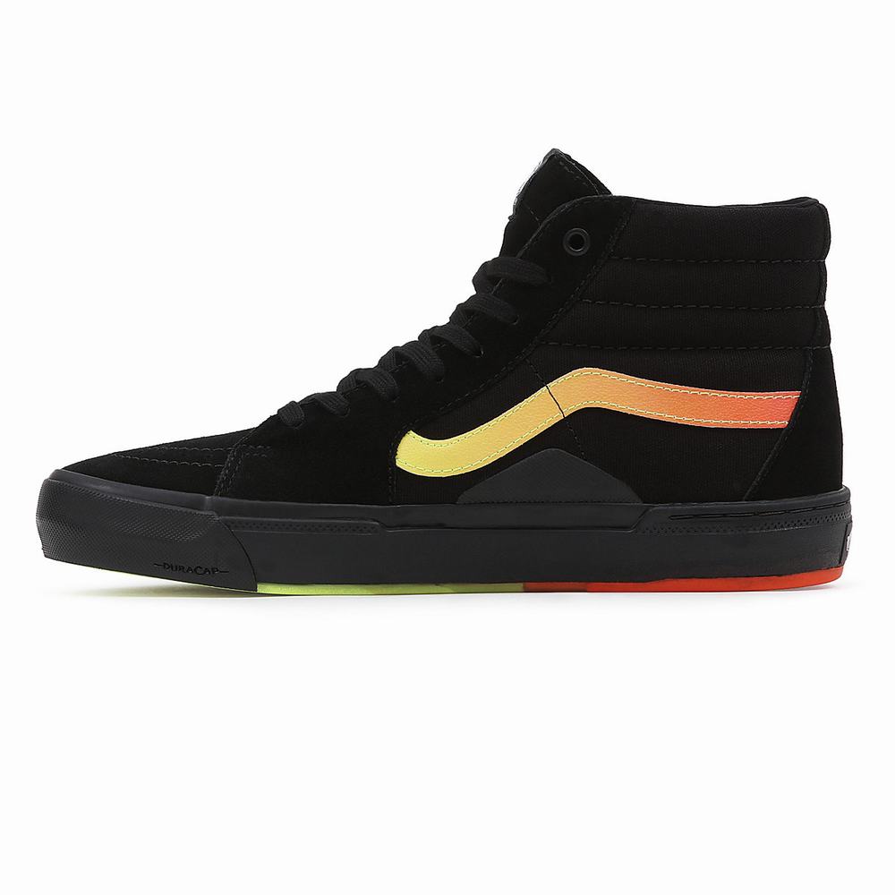 Tenis Botas Vans BMX Sk8-Hi Hombre Negras/Naranjas | OVS473920