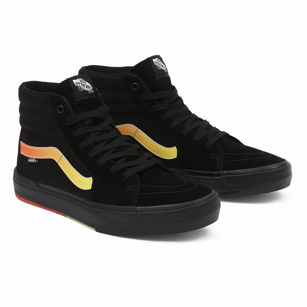 Tenis Botas Vans BMX Sk8-Hi Mujer Negras/Naranjas | HRN589642