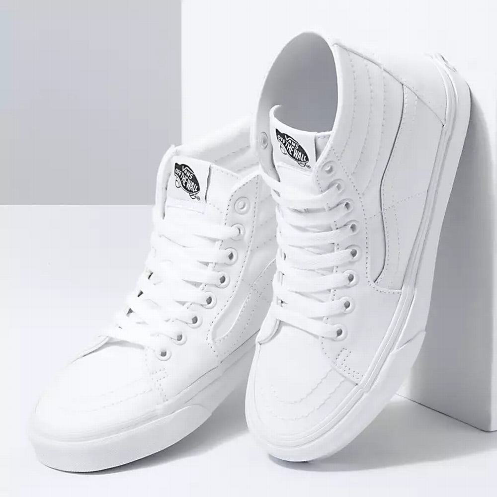 Tenis Botas Vans Canvas Sk8-Hi Tapered Hombre Blancas | FNT918036