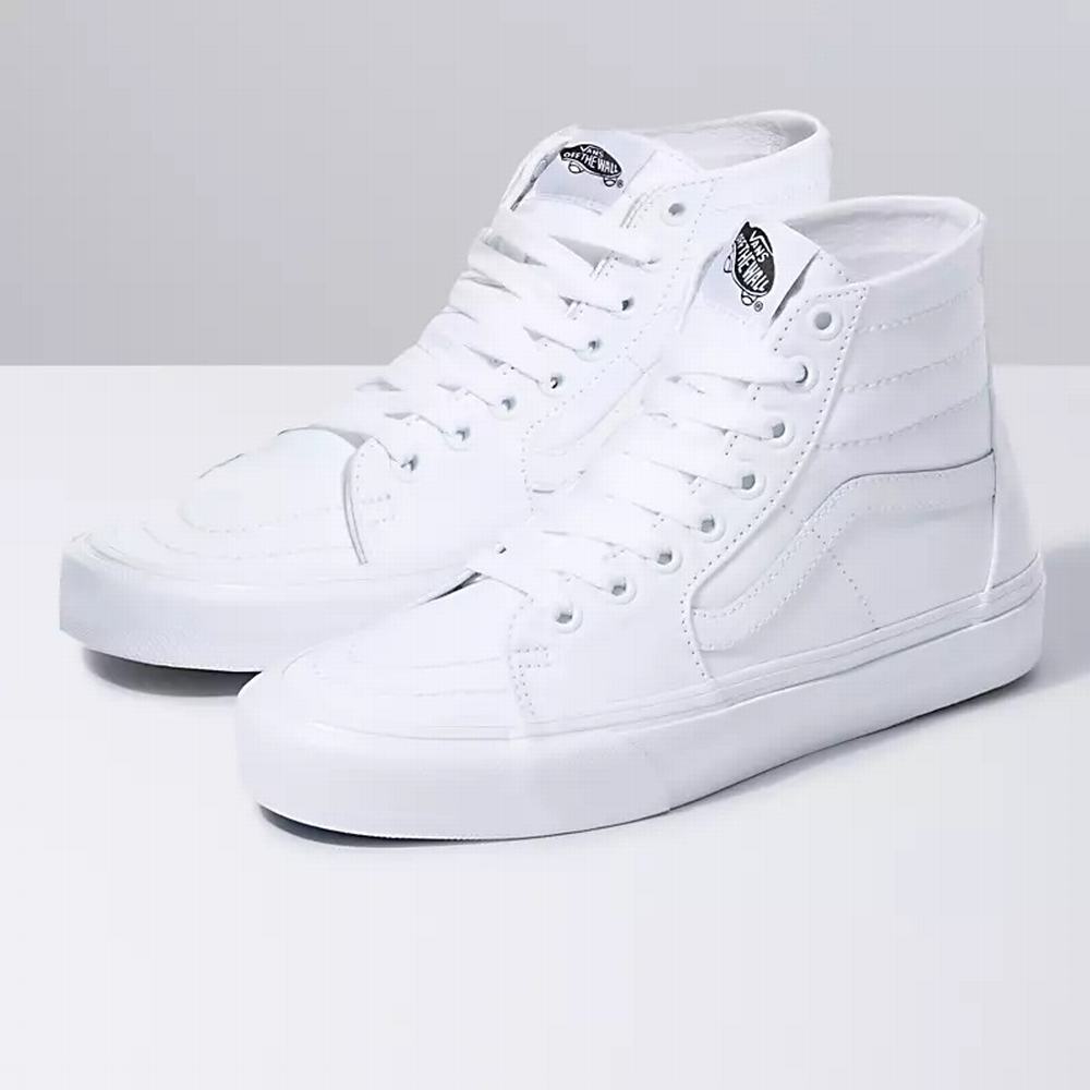 Tenis Botas Vans Canvas Sk8-Hi Tapered Hombre Blancas | FNT918036