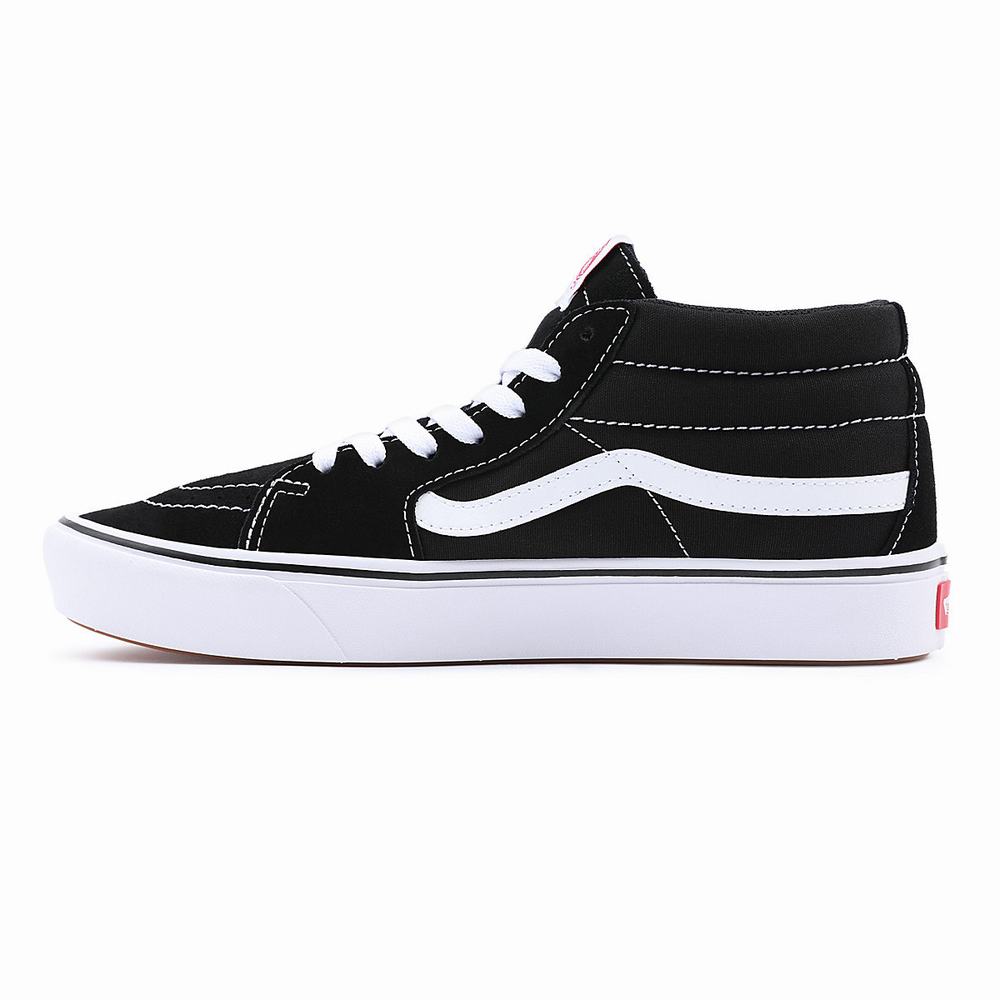 Tenis Botas Vans Classic ComfyCush Sk8-Mid Hombre Negras | IDF759624