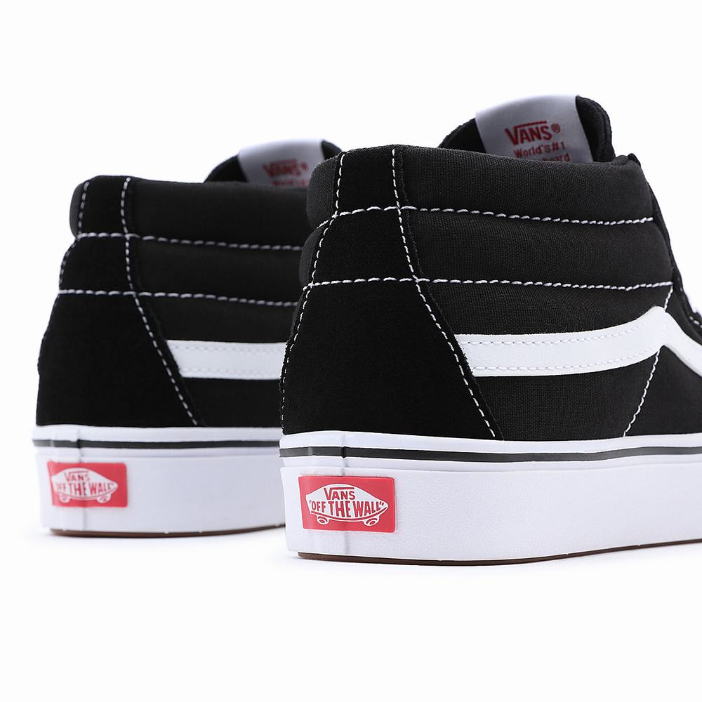 Tenis Botas Vans Classic ComfyCush Sk8-Mid Hombre Negras | IDF759624