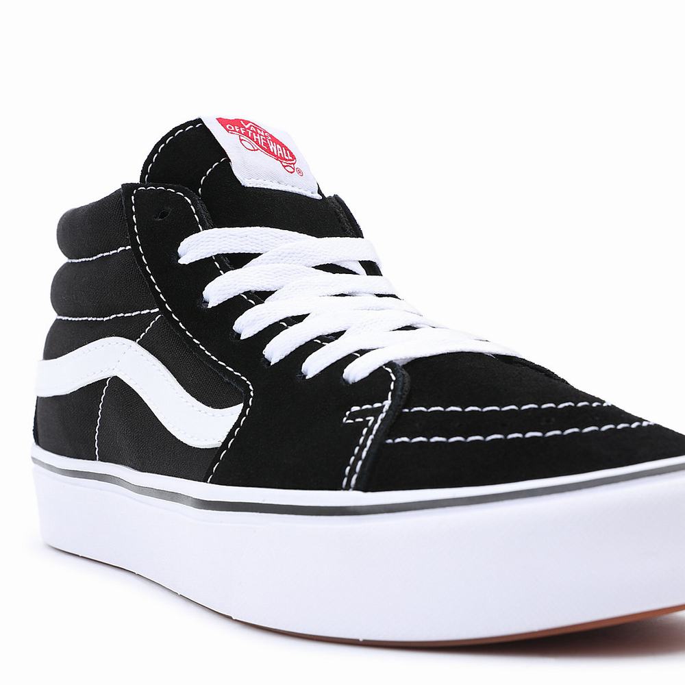 Tenis Botas Vans Classic ComfyCush Sk8-Mid Hombre Negras | IDF759624