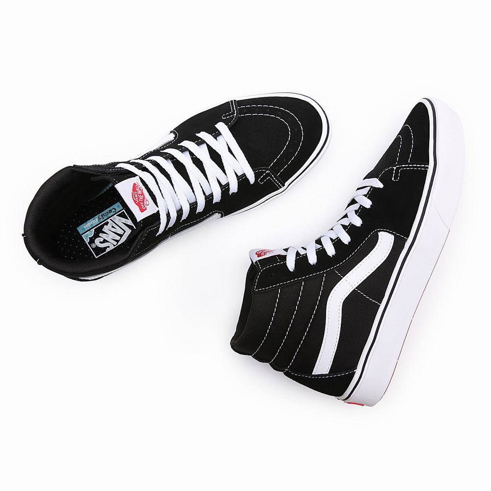 Tenis Botas Vans Comfycush Sk8-Hi Hombre Negras | BLW169205