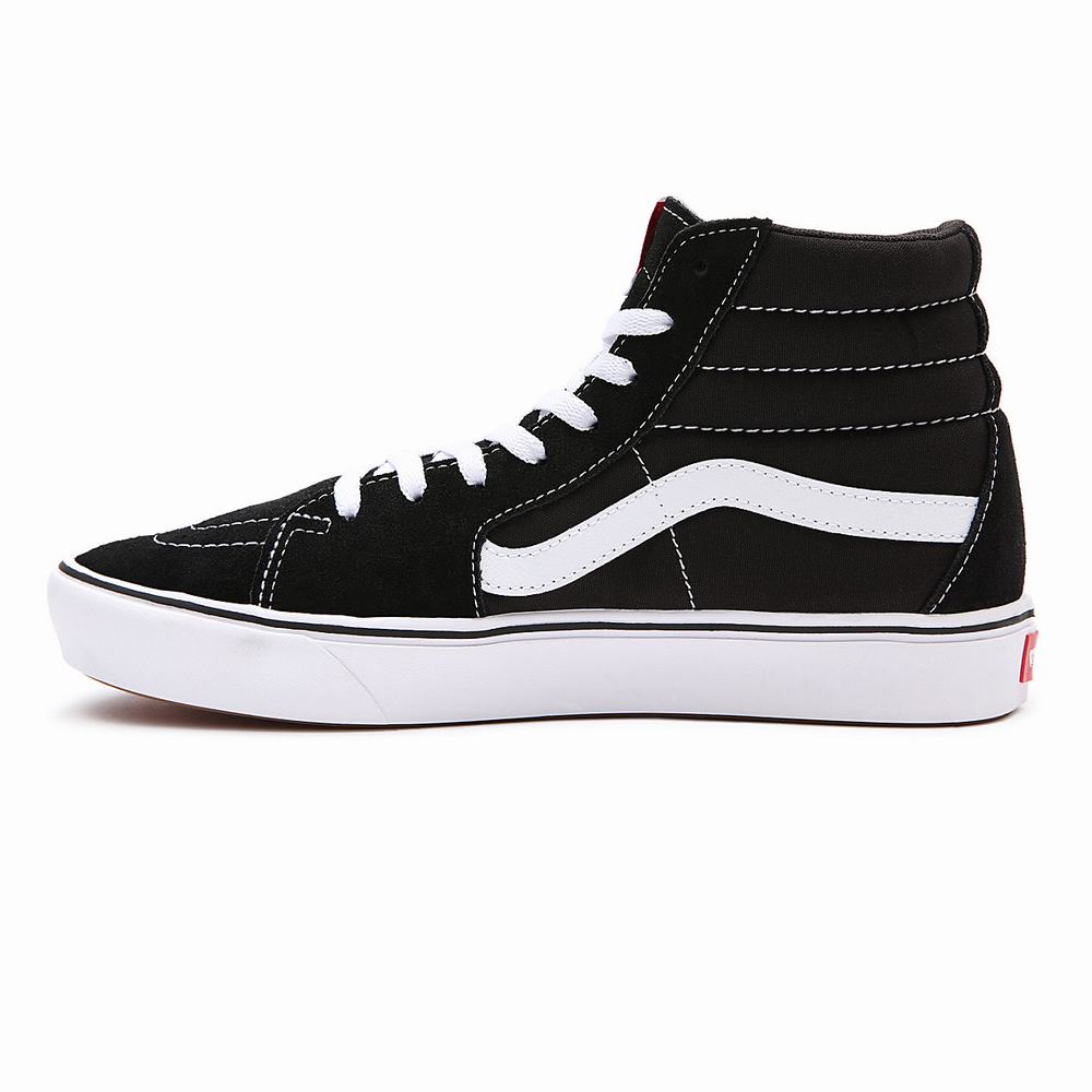 Tenis Botas Vans Comfycush Sk8-Hi Hombre Negras | BLW169205